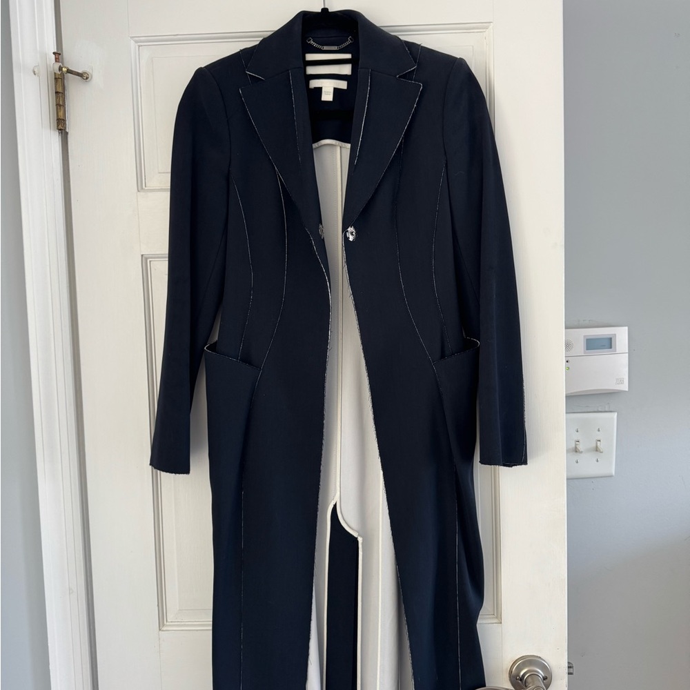 Hugo Boss Runway Edition Navy Blue Blazer Coat